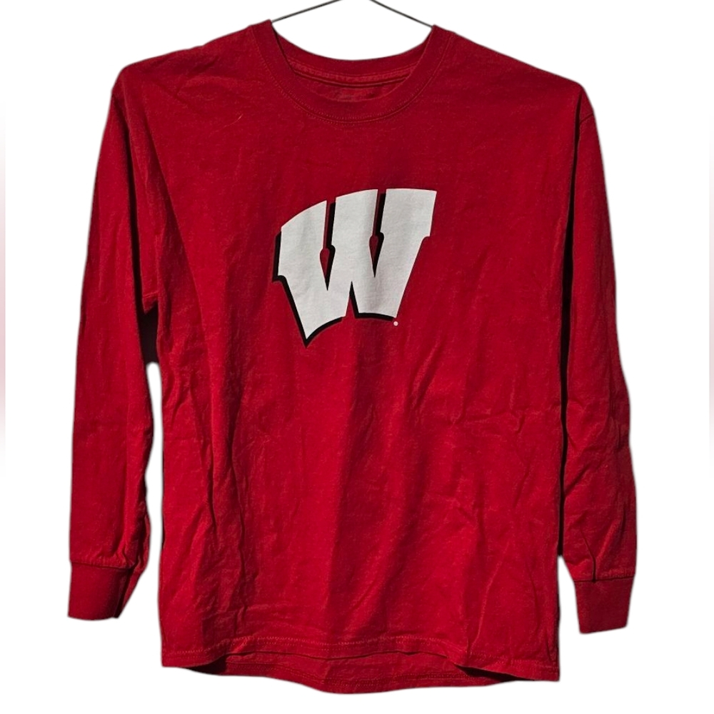 Wisconsin Badgers Boys Long Sleeve Basketball Shirt | Size L
